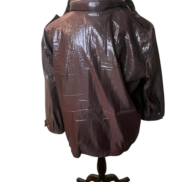 Chico's Dark Brown Jacket with Hood size 2 - Picture 3 of 6